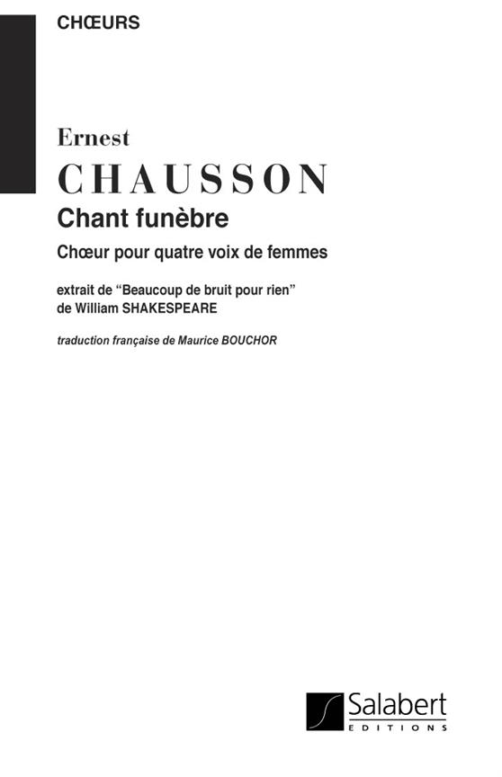 Chant Funebre. Extrait De Beaucoup De Bruit